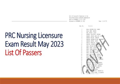 pnle result 2023|Nursing Board Exam November 2023 Passers: NLE Results.